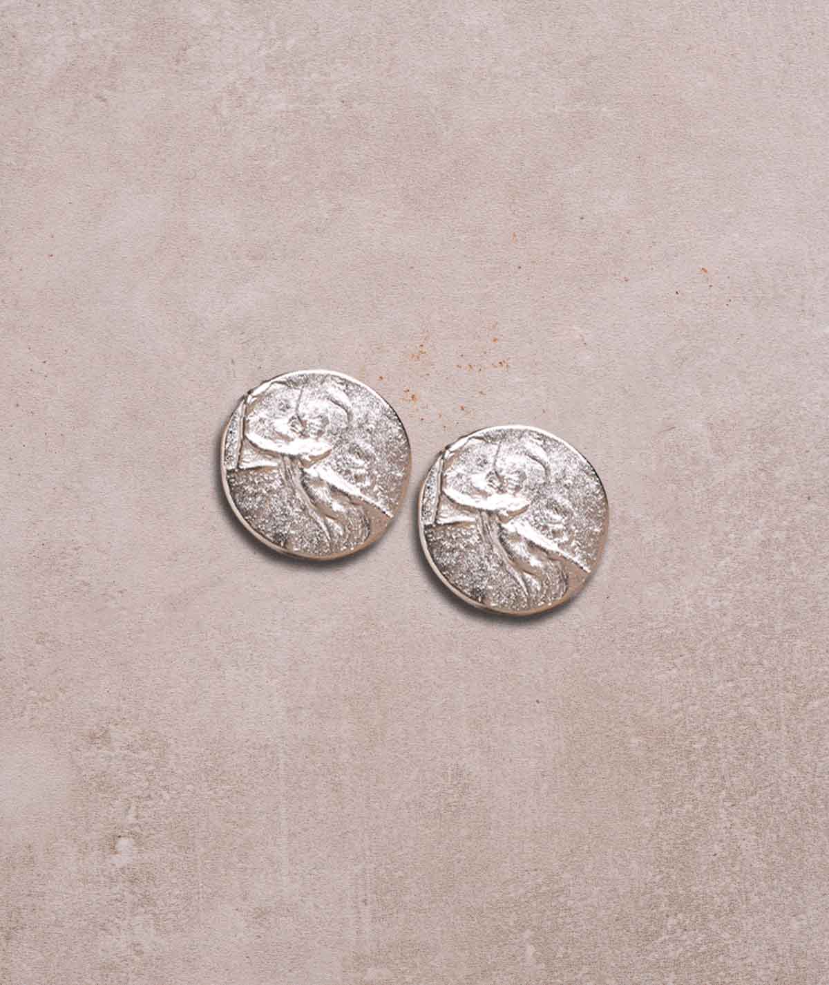 Figus Orecchini Moneta Silver