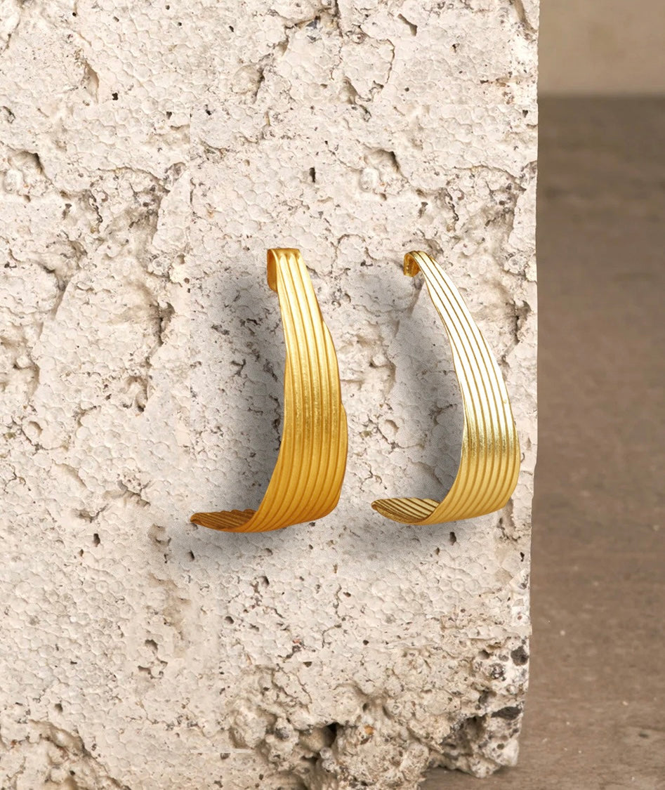 Figus Orecchini Striped Gold