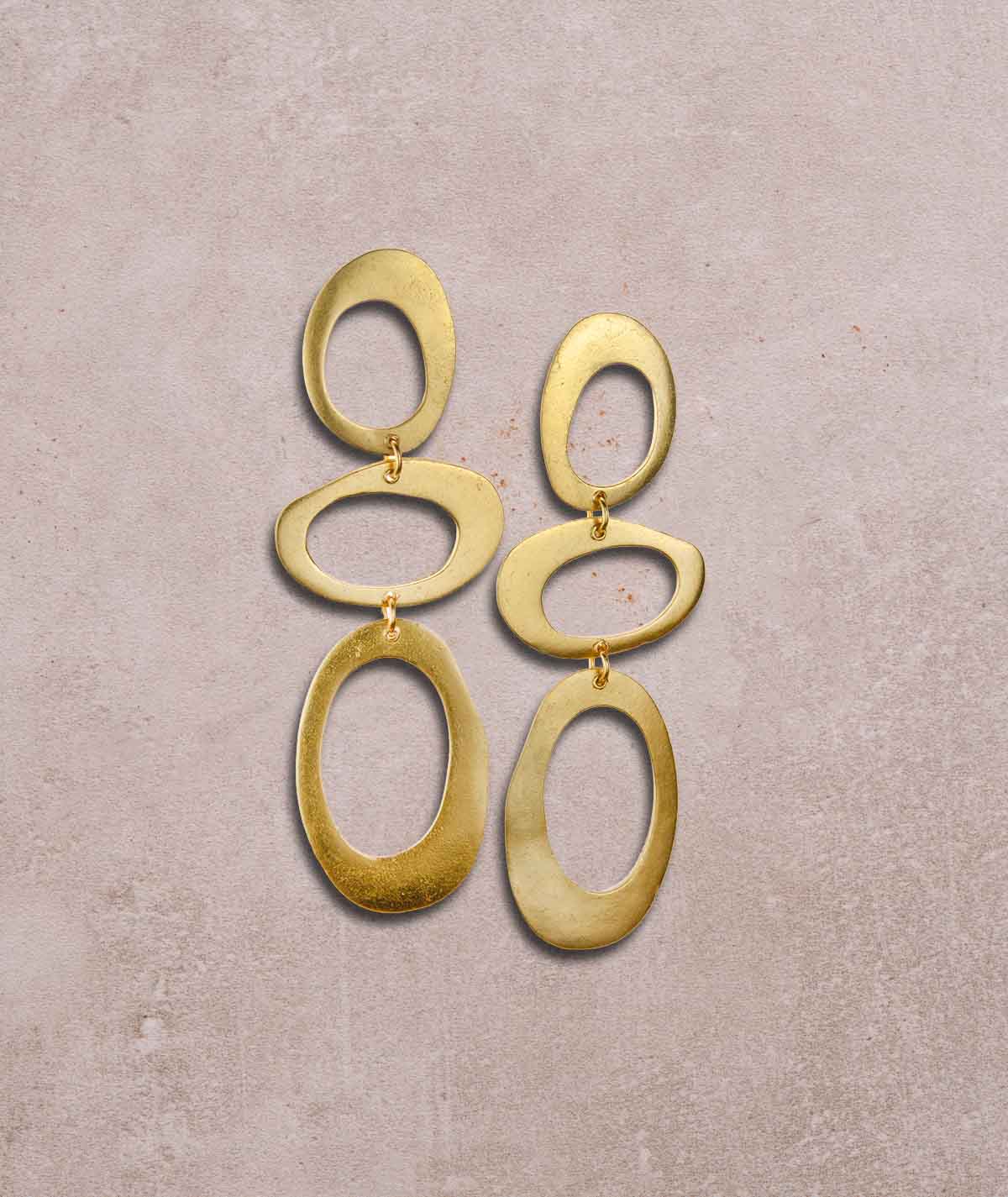 Figus Zen Tris Gold Earrings