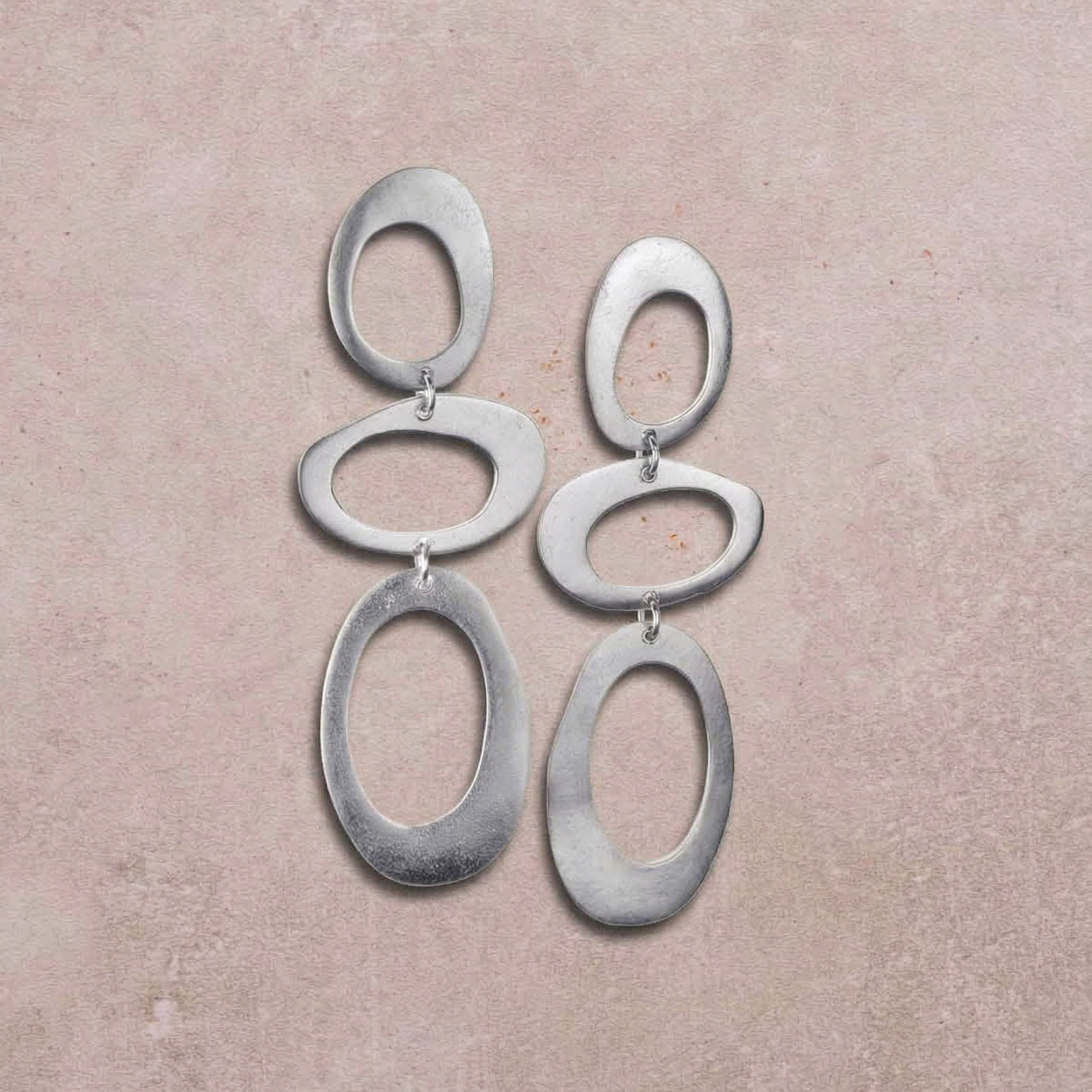 Figus Zen Tris Silver Earrings