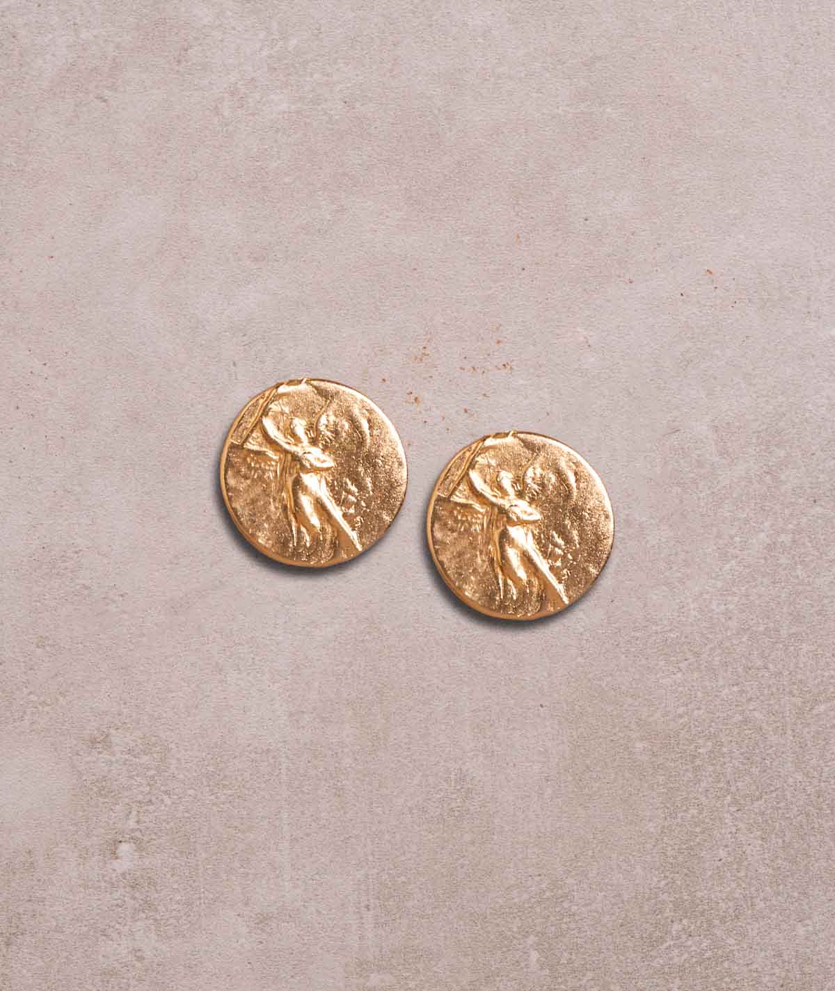 Figus Gold Coin Earrings