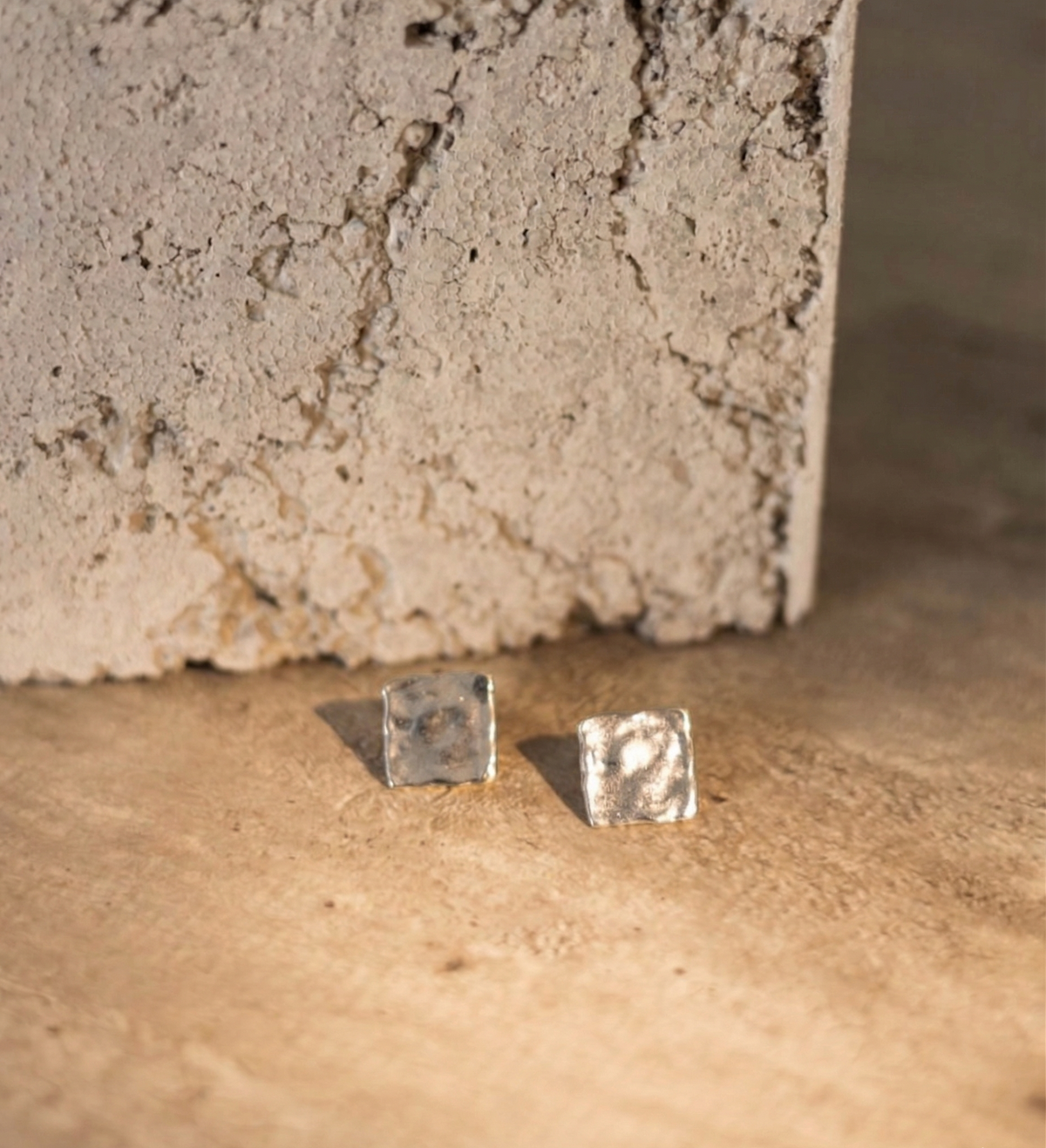 Figus Orecchini Mignon Quadrato Silver